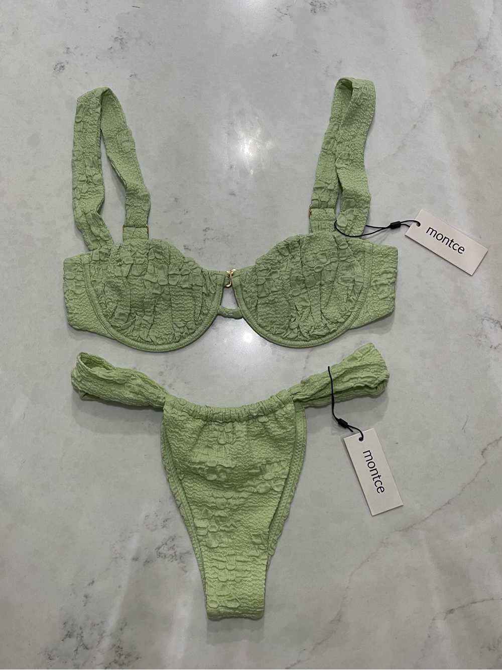 NWT Montce Variation Bikini Top & Sandra Bottom in Avo Floral